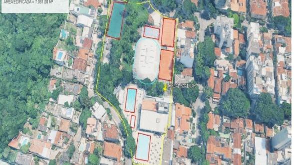 Imóvel comercial com uma área de 7.981M² construídos em um terreno de 15.500M² em Grajaú - Rio de Janeiro/RJ