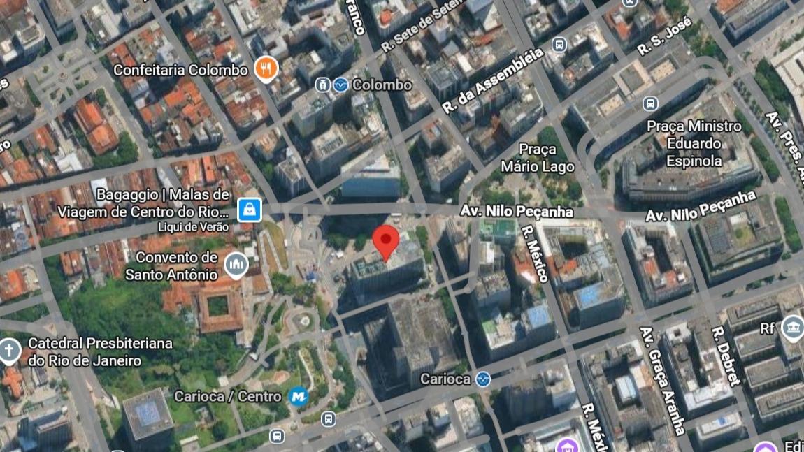Sala Comercial com 62M² Nº 807 no Edifício da Avenida Rio Branco no Centro - Rio de Janeiro/RJ