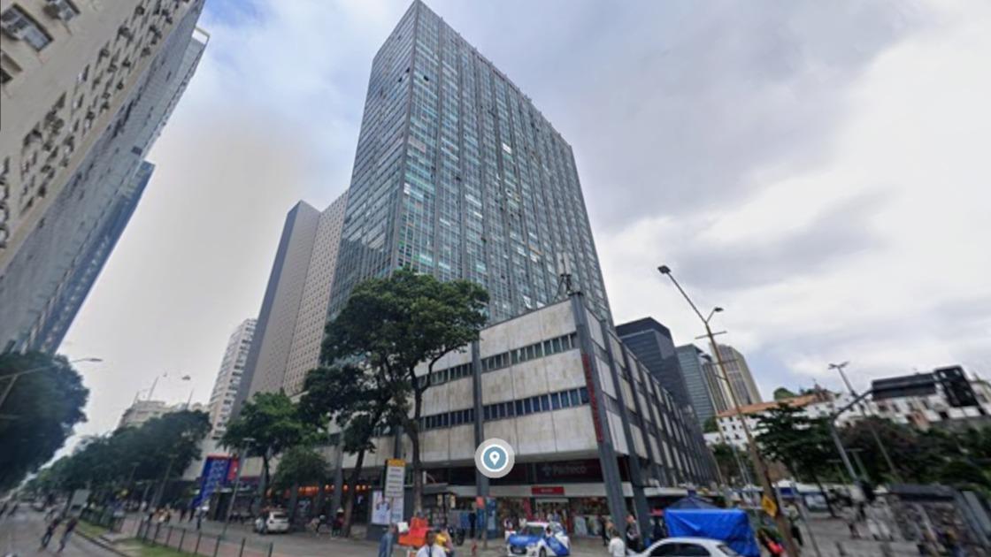 Sala Comercial com Nº 808 no Edifício da Avenida Rio Branco no Centro - Rio de Janeiro/RJ