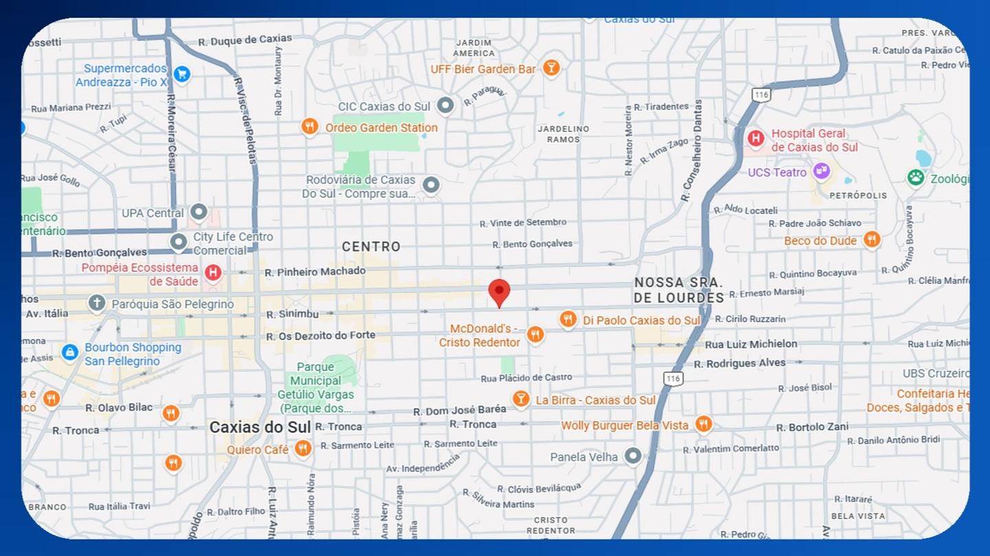 Excelente - Prédio Comercial com 608,66m2 - Rua Sinimbu, 767, Bairro Nossa Senhora de Lourdes - Caxias do Sul/RS