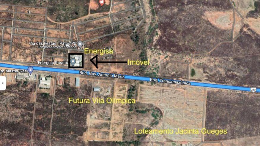 Área denominada Pilões com 10.000m² na BR 230 na saída para Campina Grande em Patos